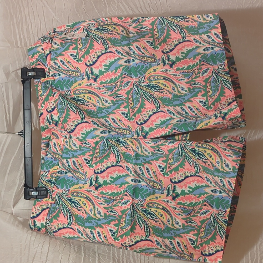 Talbots Perfect Short 9", Size 22W, Colorful NWT